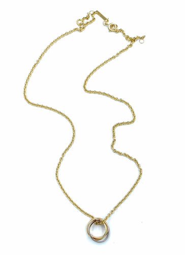 Collier CARTIER. Collection Trinity, collier 3 ors 18K 58 Facettes