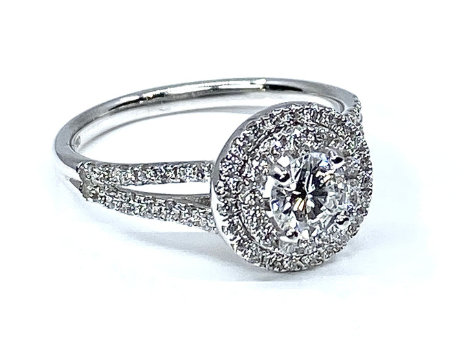 Bague 50 Bague diamant 0,40 carat E VS2 58 Facettes AB262