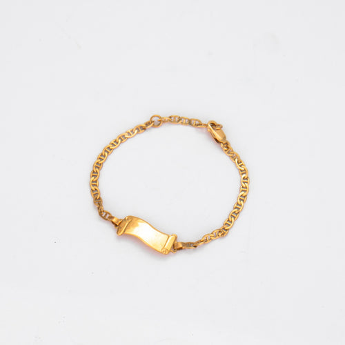 Bracelet Bracelet gourmette motif Parchemin 58 Facettes 343306