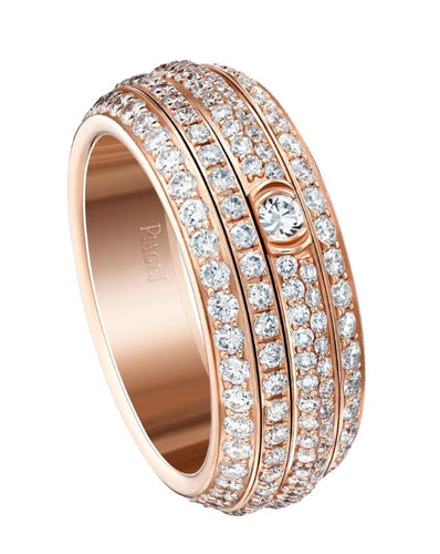 Bague 53 PIAGET - Bague Possession Or rose Diamant 58 Facettes G34P1B53