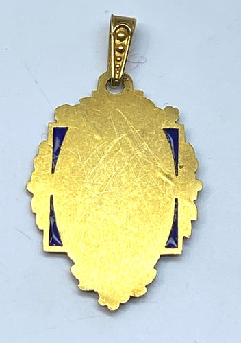 Pendentif Pendentif émail, époque Napoléon III 58 Facettes AB198
