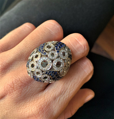 Bague Bague Susie Otero Saphirs Diamants 58 Facettes 20400000145/LI