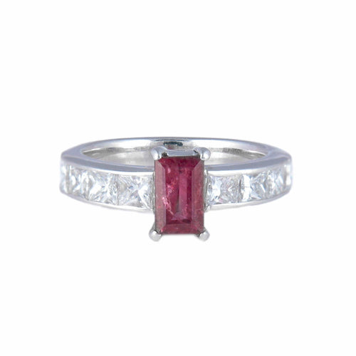 Bague 52 Bague Rubis rectangulaire 58 Facettes 325R140