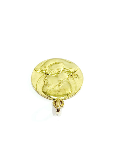 Pendentif Médaille en or Saint Jean-Baptiste 58 Facettes