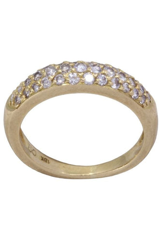 Bague 57 Bague jonc diamanté 58 Facettes 081341