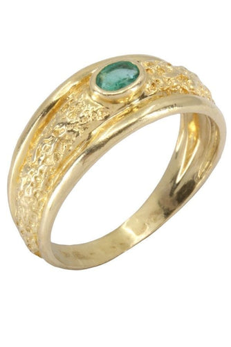 Bague 54 BAGUE JONC ÉMERAUDE 58 Facettes 065491