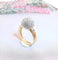 Bague Bague boule en diamants et or 58 Facettes AA 1543