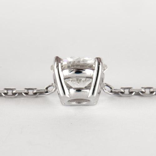 Collier Collier en Or Blanc & diamants 58 Facettes