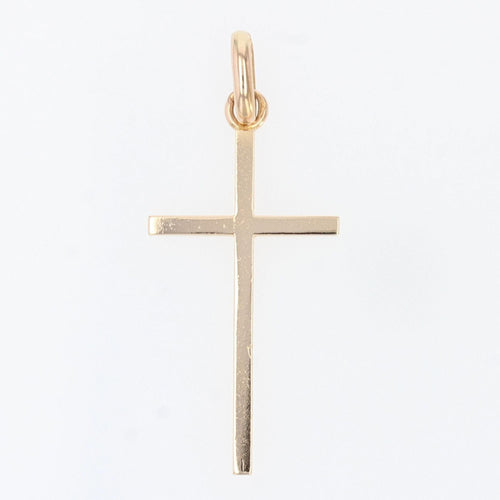 Pendentif Croix en or rose 58 Facettes 22-306B