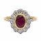 Bague 55 Bague Pompadour Or jaune Rubis 58 Facettes 2589168CN