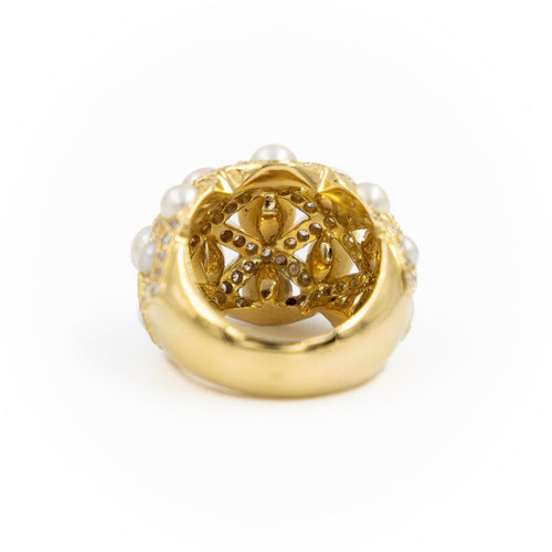 Bague 52 Bague Cocktail Or jaune Perle 58 Facettes 2226849CN