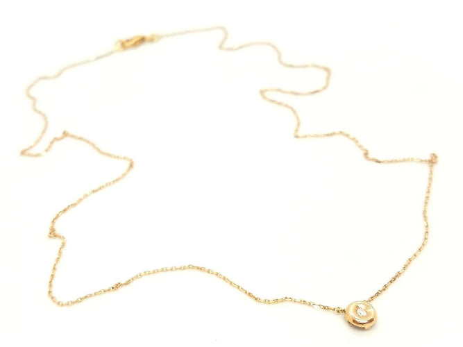 Collier Collier Or rose Diamant 58 Facettes 579066RV