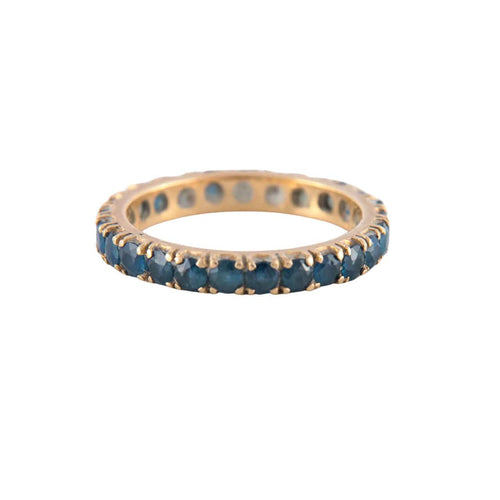 Bague 55.5 Alliance américaine Saphirs 58 Facettes JE97