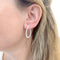 Boucles d'oreilles Boucles d'oreille créoles or blanc, diamants. 58 Facettes 32875