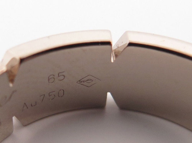 Bague 65 bague CARTIER tank francaise or blanc 18k 58 Facettes 258021