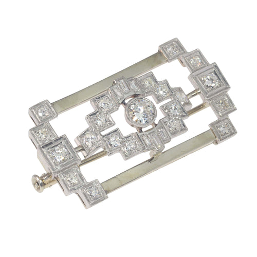 Broche Broche en diamant Art déco 58 Facettes 23156-0261