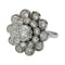 Bague 53 Bague marguerite en or blanc, diamants. 58 Facettes 26243