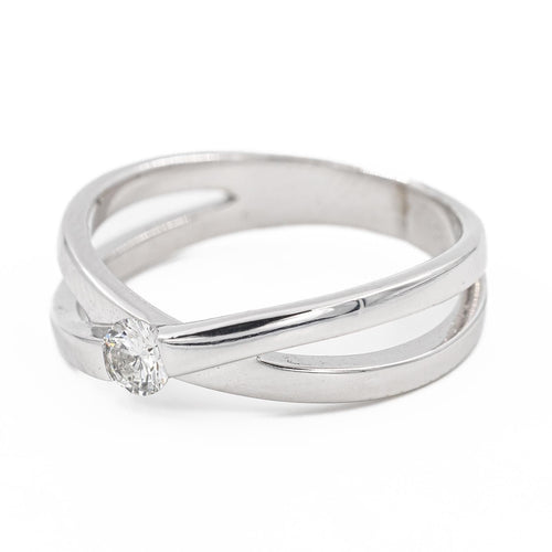 Bague 52 Bague Solitaire Or blanc Diamant 58 Facettes 2227405CN