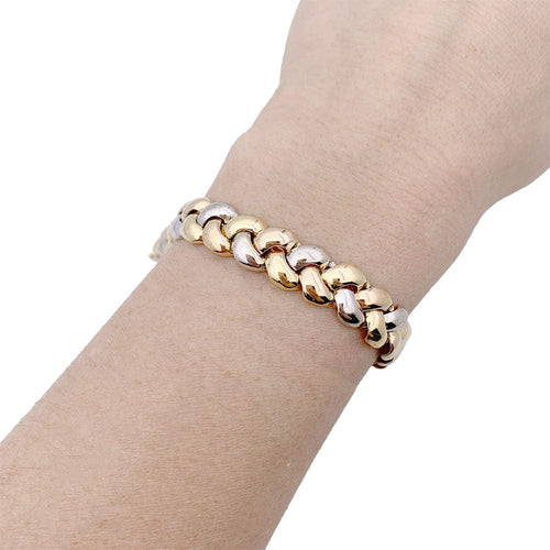 Bracelet Bracelet Poiray, "Tresse", trois tons d'or. 58 Facettes 33309