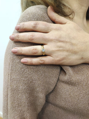 Bague 54 Bague solitaire Diamant 58 Facettes DV.24.Solo