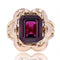 Bague 58 Bague grenat rhodolite et or vintage 58 Facettes 23-064