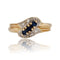 Bague 55 Bague d'occasion or jaune saphirs diamants 58 Facettes 14-066