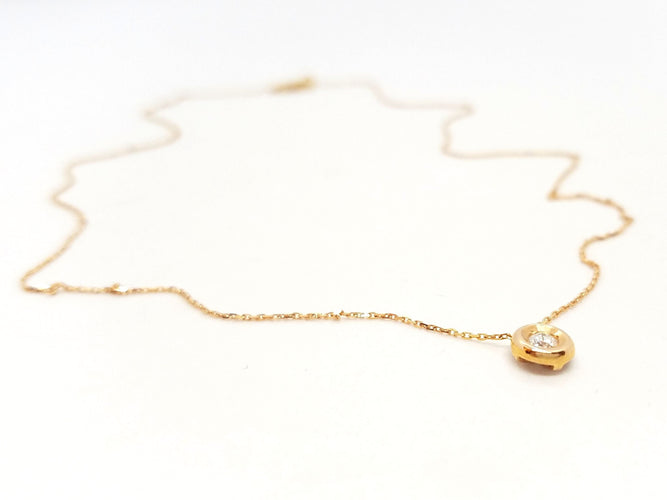 Collier Collier Or rose Diamant 58 Facettes 579103RV