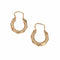 Boucles d'oreilles Boucles d'oreilles créoles or rose ciselé facetté 58 Facettes CVBO19