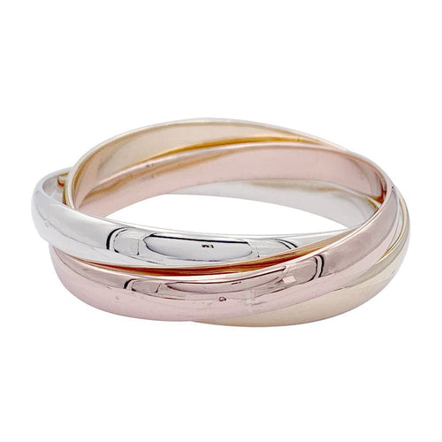 Bracelet Bracelet Cartier, "Trinity", 3 tons d'or. 58 Facettes 32580