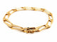 Bracelet Caplain Saint André Bracelet Maille gourmette Or jaune Saphir 58 Facettes 1552084CN