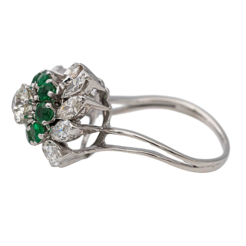 Bague 57 Bague Marguerite Or blanc Diamant 58 Facettes 2737235CN