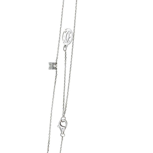 Collier Collier C de Cartier en or blanc, diamant. 58 Facettes 31037