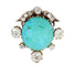 Broche Broche ancienne clip turquoise et diamants 58 Facettes 21-687