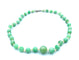 Collier Collier Art Déco, fermoir et platine, jade et perles 58 Facettes
