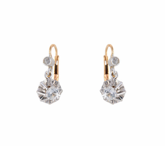 Boucles d'oreilles BOUCLES D'OREILLES DORMEUSES DIAMANTS 58 Facettes BO/220100