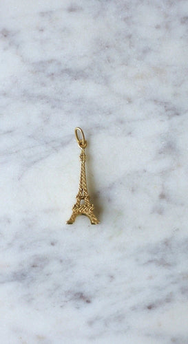 Pendentif Pendentif Vintage Tour Eiffel Or Jaune 58 Facettes