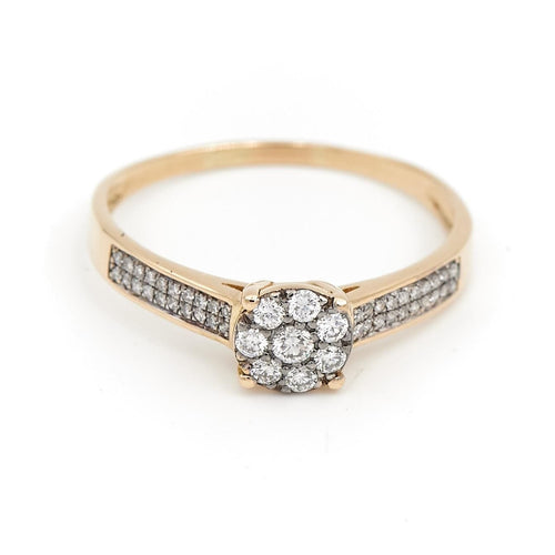Bague 62 Bague Marguerite Or jaune Diamant 58 Facettes 1649342CN