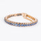Bracelet Bracelet en or rose Napoléon III orné de saphirs 58 Facettes 0