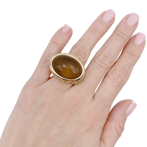 Bague 52 Bague Pomellato, "Arabesque", or rose, ambre. 58 Facettes 33221