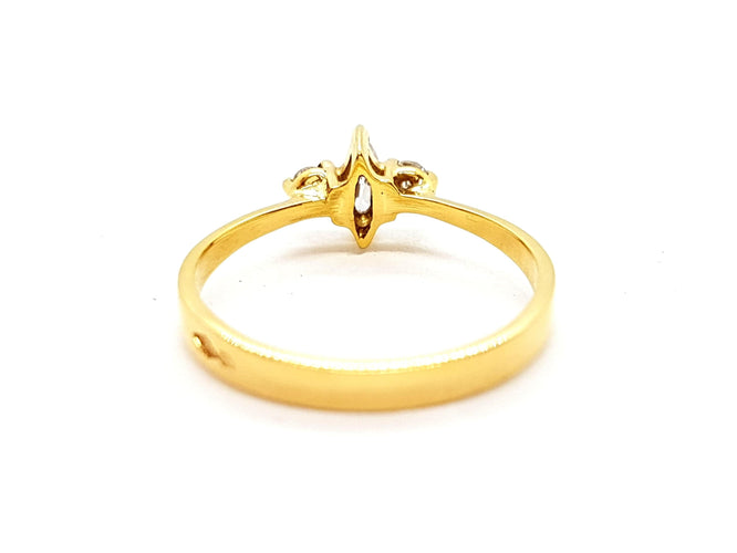 Bague 55 Bague Or jaune Diamant 58 Facettes 06320CD
