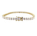 Bracelet Bracelet ligne diamants or jaune. 58 Facettes 33157