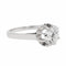 Bague 55 Bague Solitaire Or blanc Diamant 58 Facettes 2538667CN