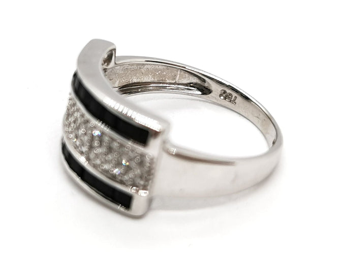 Bague 54 Bague Or blanc Diamant 58 Facettes 1422531CN