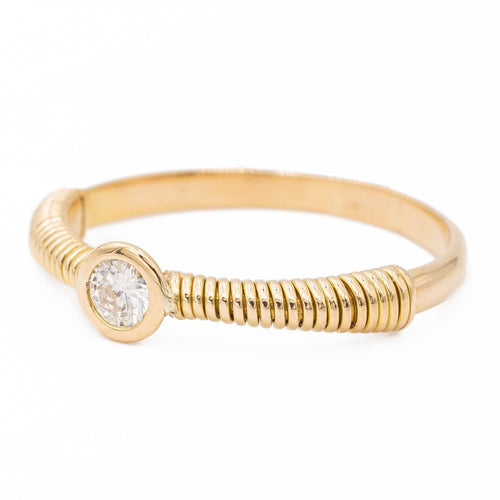 Bague 53 Bague Solitaire Or jaune Diamant 58 Facettes 2432031CN