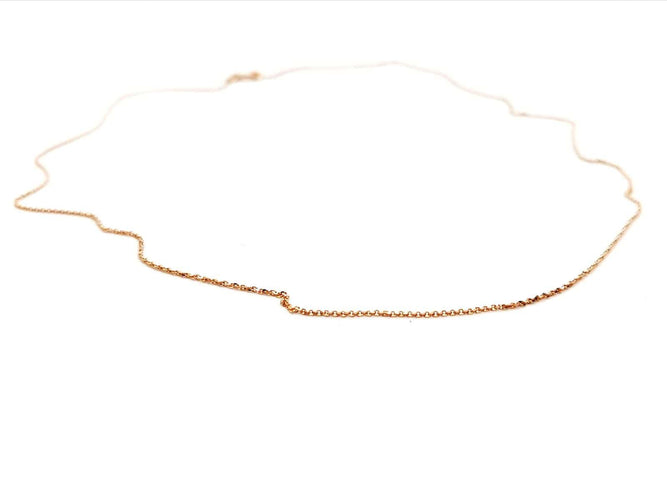 Collier Collier Maille forçat Or rose 58 Facettes 1142614RV