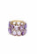Bague 54 POMELLATO - bague Lulu, or rose, diamants, améthystes 58 Facettes 62807-58857