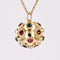 Pendentif Pendentif spoutnik or et pierres fines 58 Facettes 23-213