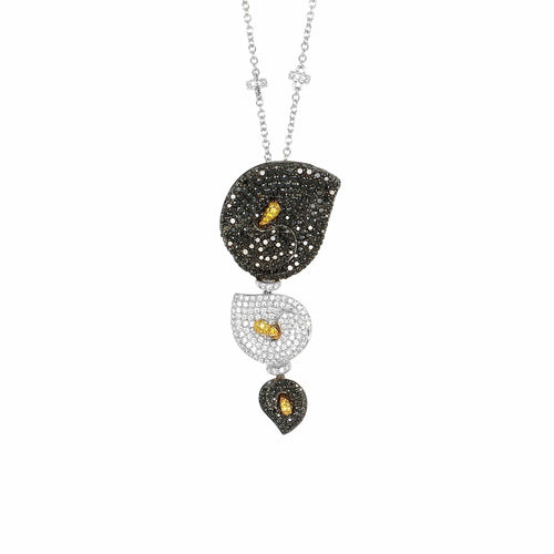 Pendentif Pendentif Gavello Arum Or gris et Diamants 58 Facettes 63700094