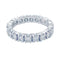 Bague 56 Alliance tour complet or blanc, diamants. 58 Facettes 32378
