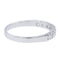 Bague 55.5 Bague Demi alliance Or blanc Diamant 58 Facettes 2090638CN